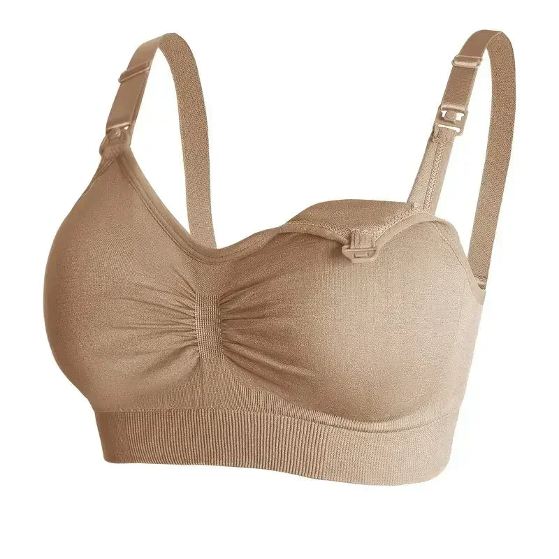 Push Up Drop Cup Wire Free Maternity Nursing Bras for Pregnancy to Breastfeeding - Supportive Comfort